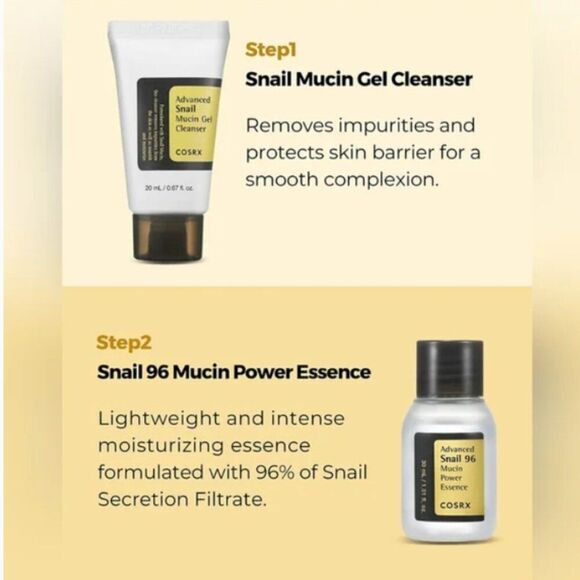 NIB - COSRX All About Snail Skincare Kit - 4pc - Picture 3 of 11